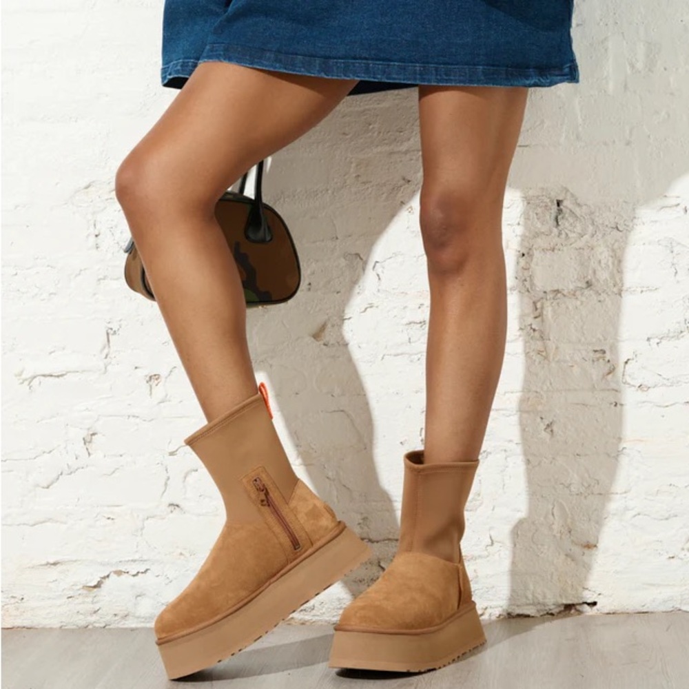 UGG Platform Boots in Sand Size 10, NWT - Picture 16 of 16